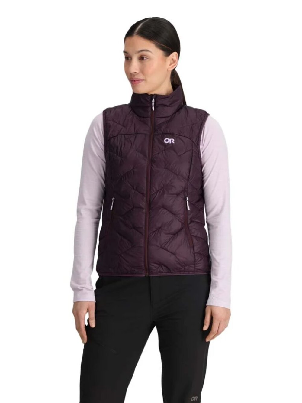 Outdoor Research SuperStrand down vest in Purple